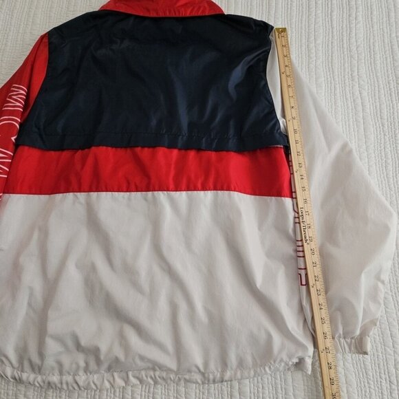 Southpole Windbreaker Pullover Men's XXL Red White Blue Packable Lightweight - Picture 11 of 16